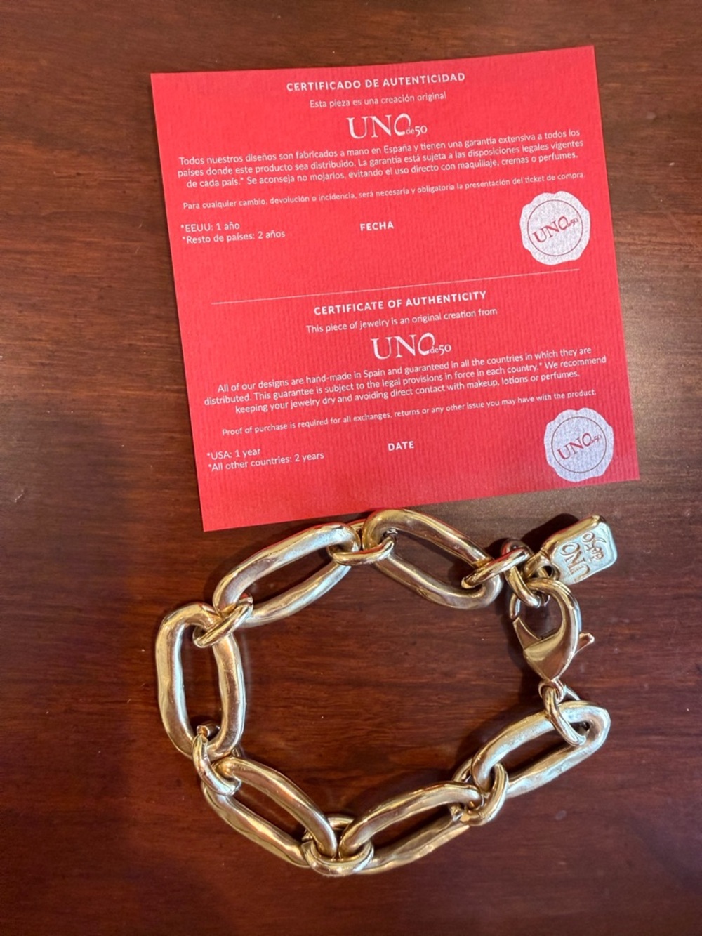 UNO de 50 bracelet - Picture 2 of 5